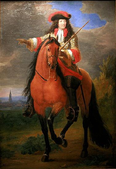 Adam Frans van der Meulen Louis XIV before Strasbourg
